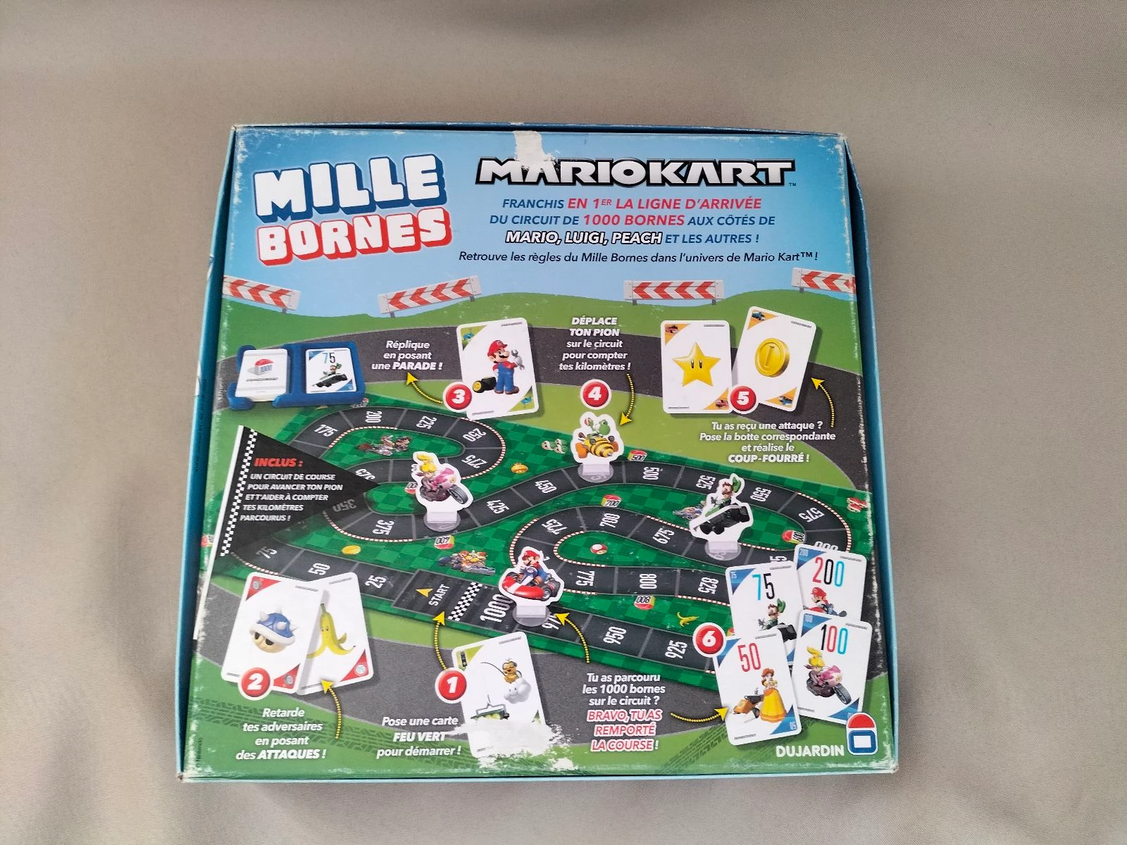 Mille Bornes Mario 7 years+ | Dujardin | Complete | Board Game | Good condition – photo 8